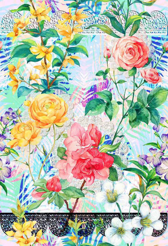 民族田园风印花华亿平台图片