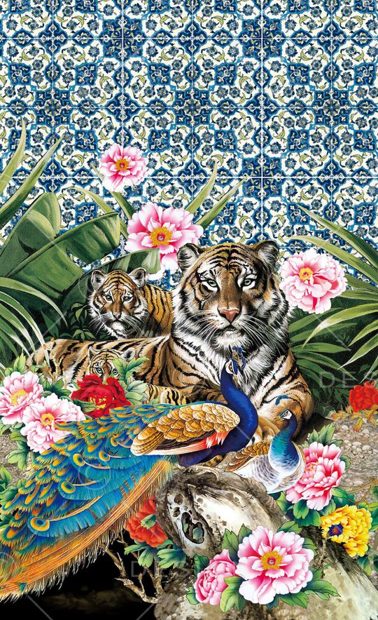 潮流时尚印花华亿平台图片