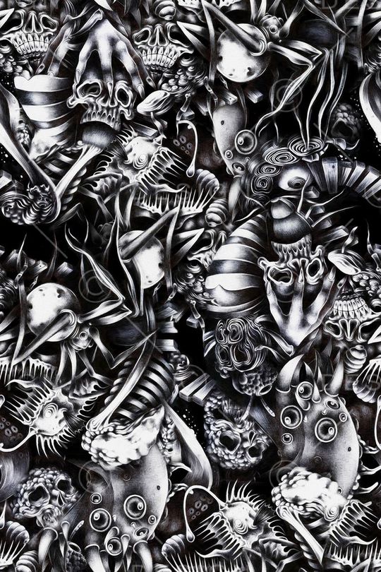 休闲时尚  手绘 抽象 金属  复古印花华亿平台图片