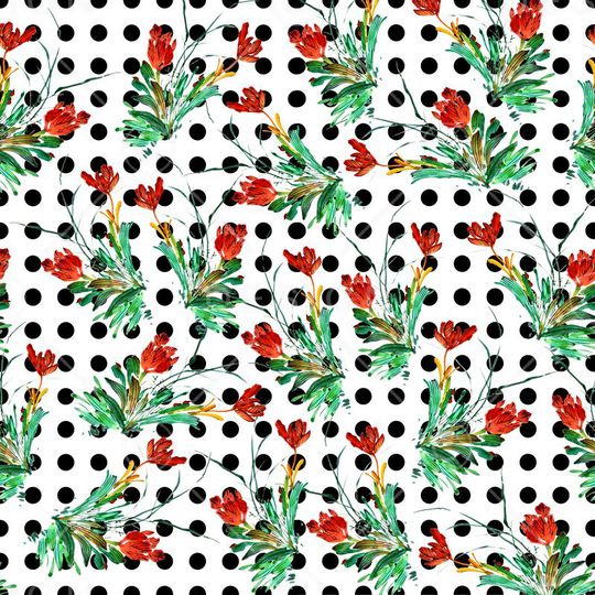 波点花印花华亿平台图片