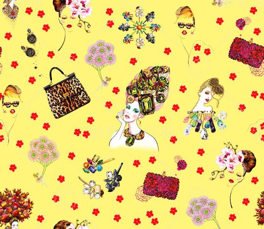 手绘印花华亿平台图片