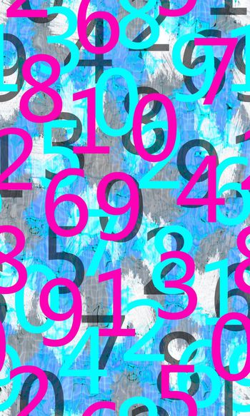 522809-数字游戏时尚裙装印花