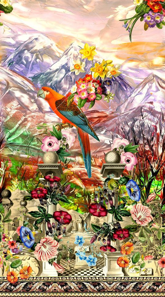 欧式印花华亿平台图片