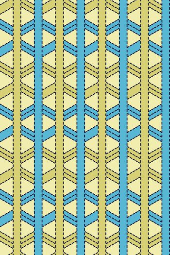 522884-时尚大牌几何3D方块线条