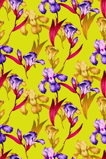 522931-优雅淑女风花卉兰花秋冬女装华亿平台