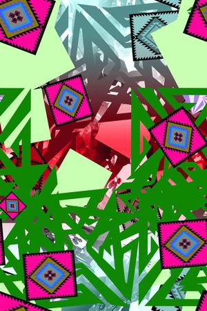 中国风民族系列印花华亿平台图片