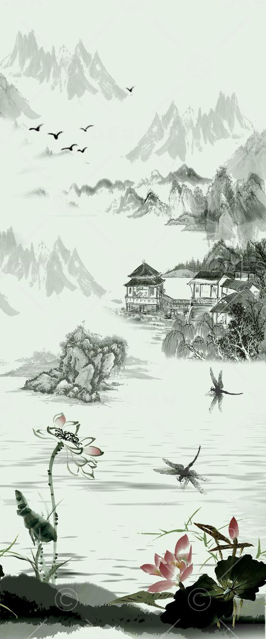 中国风印花华亿平台图片