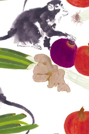 猴子印花华亿平台图片