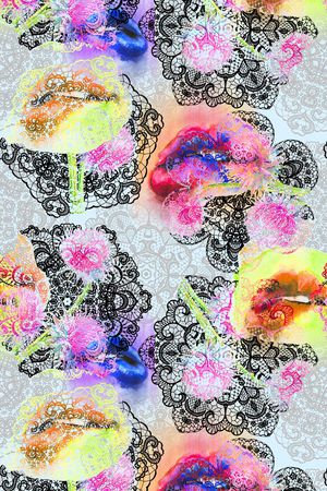 抽象印花华亿平台图片