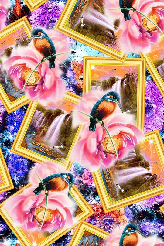 风景照片印花华亿平台图片