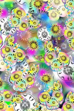 抽象 几何印花华亿平台图片