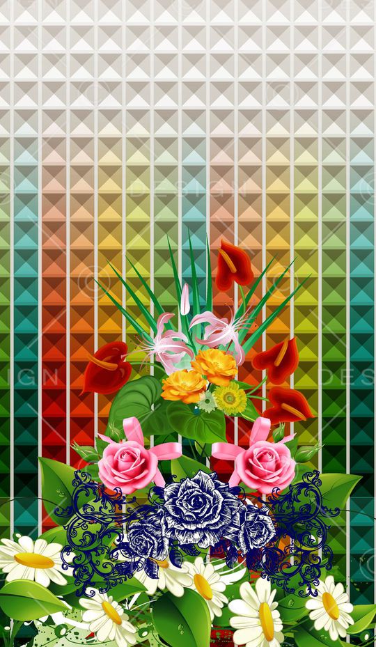 时尚潮流印花华亿平台图片