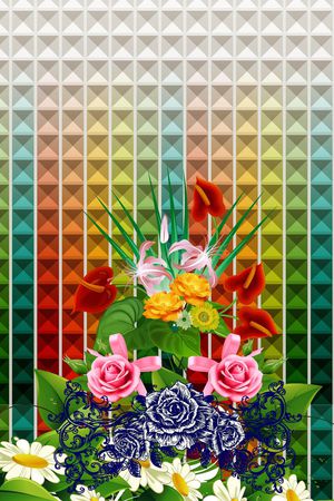 时尚潮流印花华亿平台图片