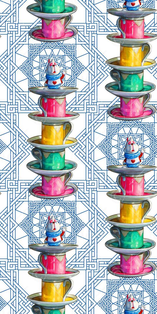 卡通民族风印花华亿平台图片