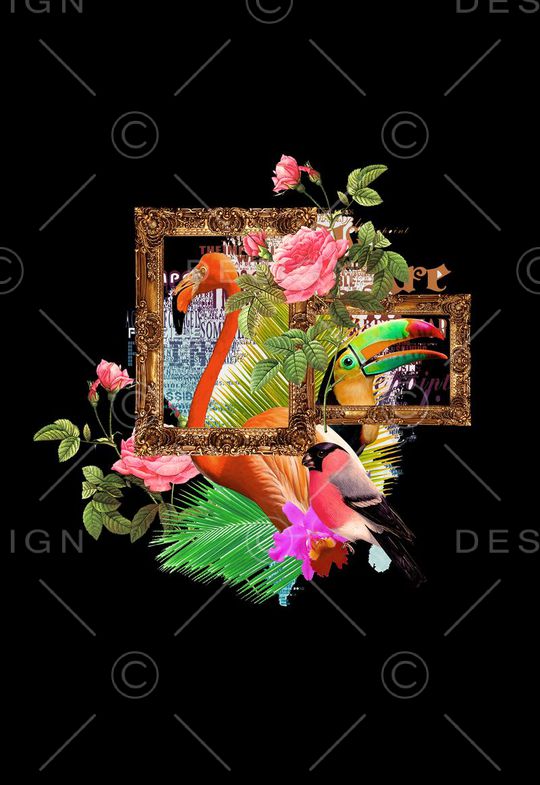 潮流时尚印花华亿平台图片