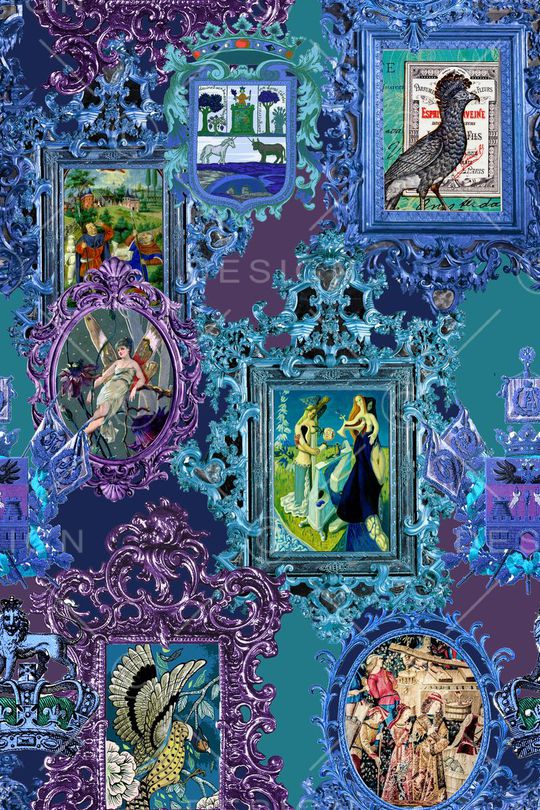 欧式印花华亿平台图片