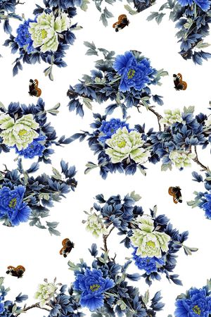 手绘印花华亿平台图片