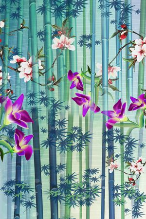 中国风印花华亿平台图片