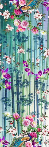 中国风印花华亿平台图片