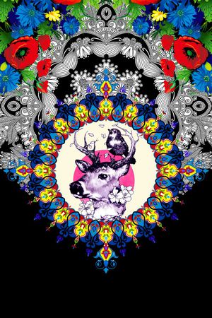 时尚 潮流印花华亿平台图片