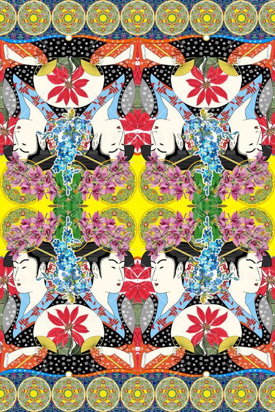 民族风情印花华亿平台图片