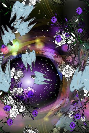 花鸟结合印花华亿平台图片