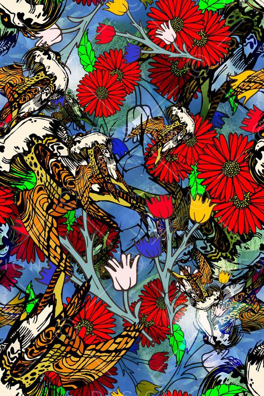 欧美街拍时尚印花华亿平台图片