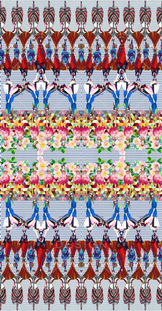 民族风印花华亿平台图片