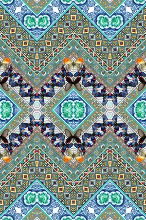 中国民族风印花华亿平台图片