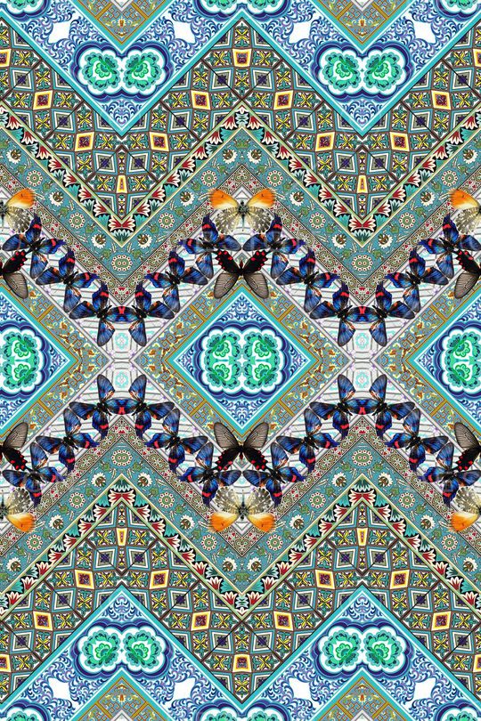 中国民族风印花华亿平台图片