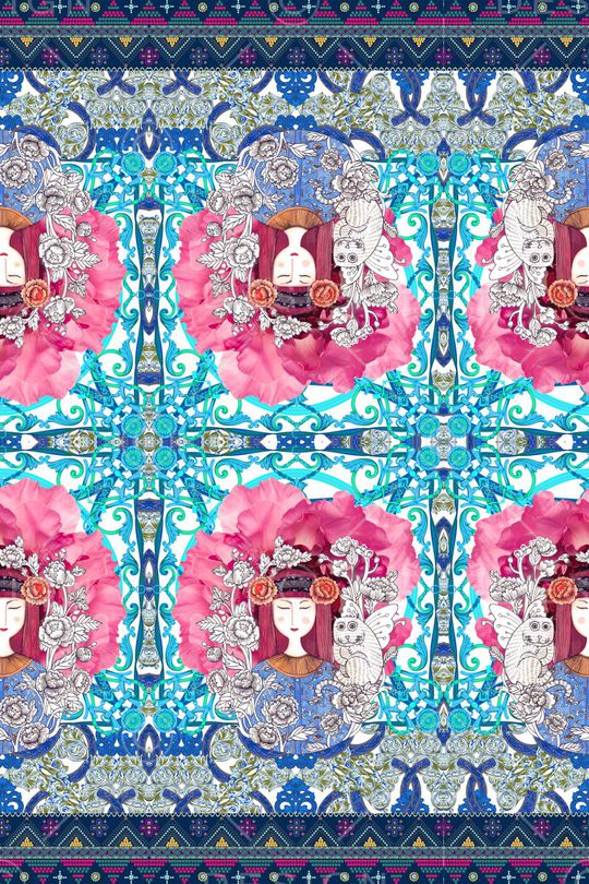 民族风印花华亿平台图片