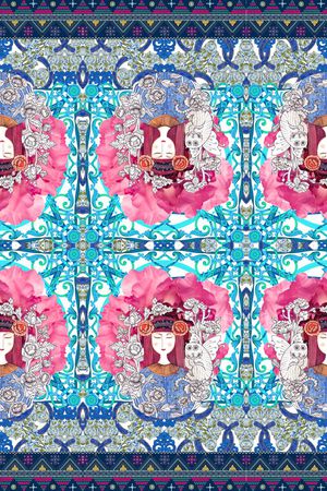 民族风印花华亿平台图片