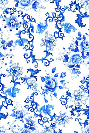 中国风印花华亿平台图片