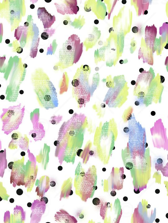 时尚流行抽象印花华亿平台图片