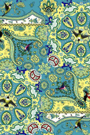 飞鸟印花华亿平台图片