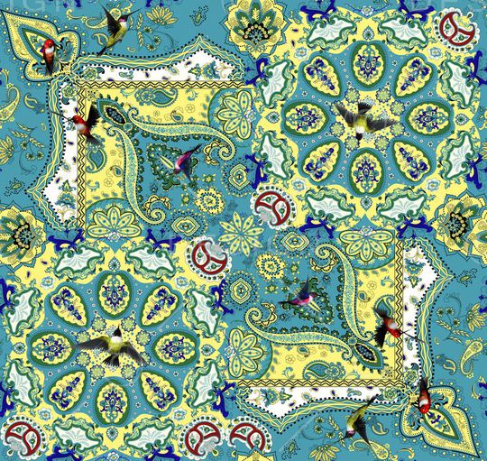 飞鸟印花华亿平台图片