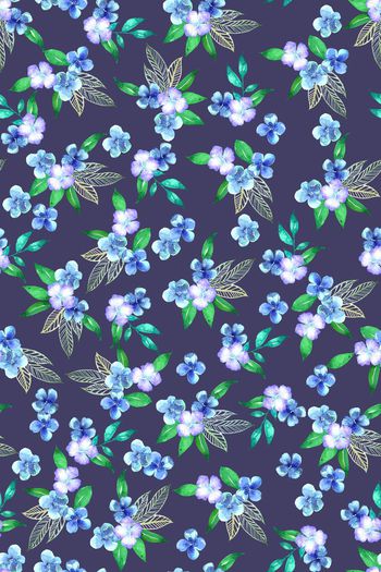 524084-田园风水彩小碎花秋冬女装华亿平台