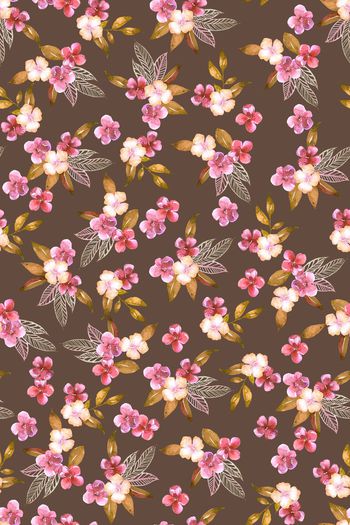 524090-田园风水彩小碎花秋冬女装华亿平台