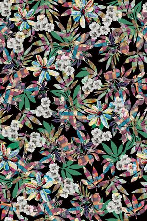 潮流时尚大牌印花华亿平台图片