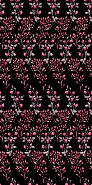 524109-田园风森系水彩植物女装秋冬连衣裙衬