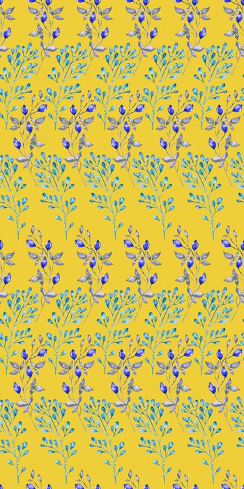 524119-田园风森系水彩植物女装秋冬连衣裙衬