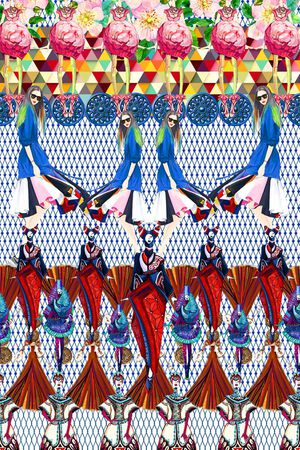 MAX-定位欧美民族风印花华亿平台图片