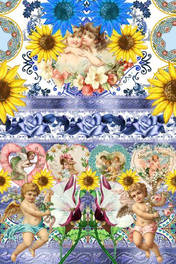 524325-欧美流行时尚民族风几何手绘太阳花爱