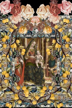 潮流时尚印花华亿平台图片