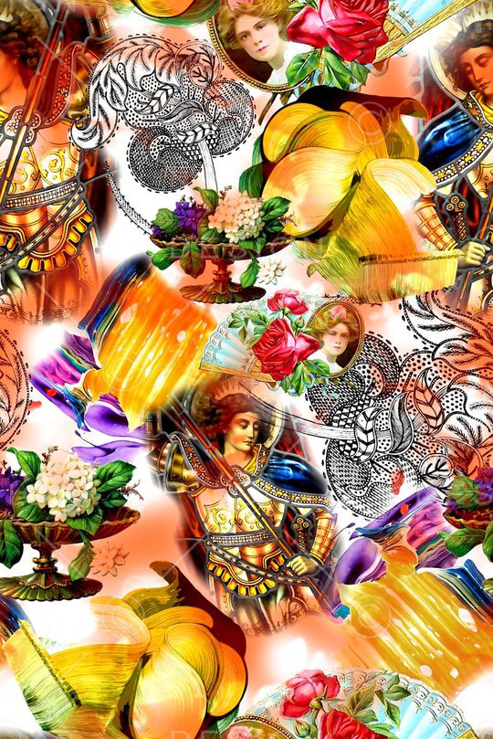 抽象印花华亿平台图片