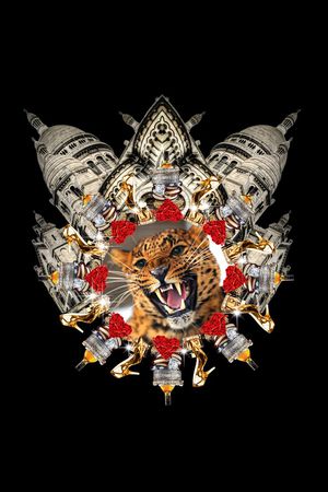 个性时尚印花华亿平台图片