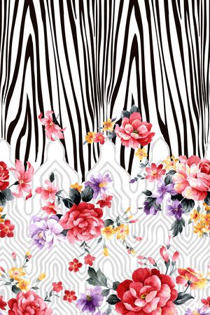 甜美 经典印花华亿平台图片