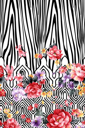 甜美 经典印花华亿平台图片