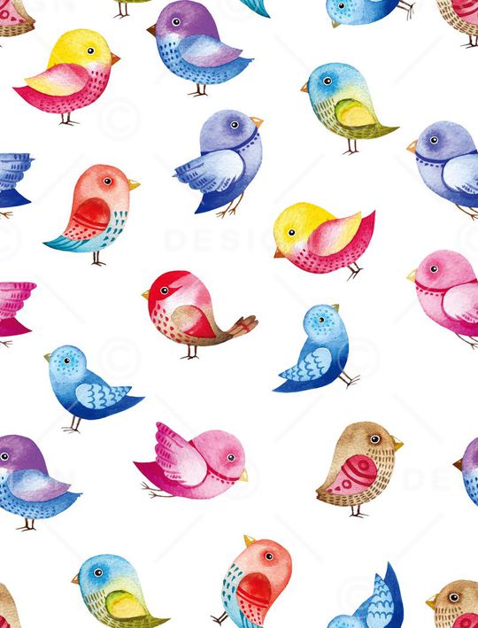 清新水彩印花华亿平台图片