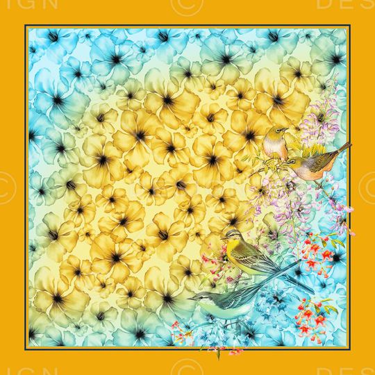 方巾印花华亿平台图片